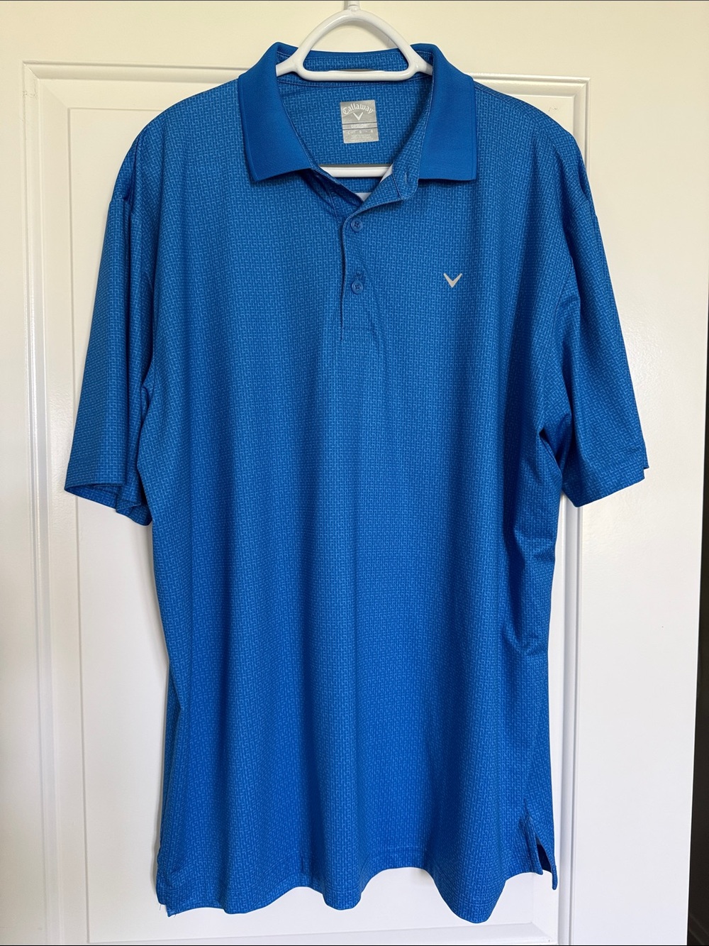 Callaway Men’s Blue Patterned Golf Shirt